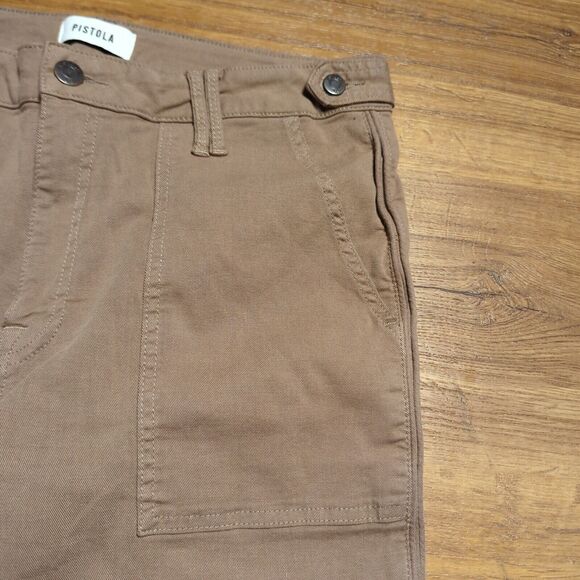 Pistola Pants Womens 30 High Rise Straight Leg Ankle Twill Gorpcore Casual - Picture 2 of 12